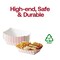 Smarty Had A Party 5 lb Red Plaid Paper Food Trays, 500PK 5615-RP-CASE - alternate 6