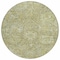 Homeroots 8' Sage And Green Round Damask Washable Indoor Outdoor Area Rug 603751 - alternate 9