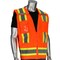 Pip ANSI Type R Class 2 Mesh Breakaway Eleven Pocket Surveyors Vest 302-0505-OR/4X - alternate 1