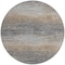 Homeroots 8' Pewter Round Striped Washable Indoor Outdoor Area Rug 608487 - alternate 9