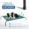 Simple Deluxe FluffyDream Cooling Elevated Dog Cot Bed, Outdoor Raised Lightweight Dog Cot, No-Slip Feet Pet Hamm PTBEDXELEVATED49X31GRN - alternate 6