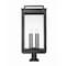 Z-Lite Hartwell 6-Light Outdoor Pier Mounted Fixture, 15 in W x 34.75 H, Sand Black 5019PHXXLR-533PM-BK - alternate 8