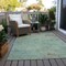 Homeroots 9' X 12' Pale Aqua And Taupe Abstract Washable Indoor Outdoor Area Rug 618458 - alternate 9