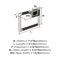 Amerock Esquire Polished Nickel/Gunmetal Contemporary 5-1/4 in 133 mm Length Towel Ring BH26612PNGM - alternate 5