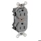 Leviton Straight Blade Receptacle, 5-15R, 15 A, 125V AC, Surface Mount, Self-Grounded M8200-PLG - alternate 1