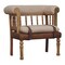 Homeroots 33in Brown Boucle and Solid Wood Upholstered Storage Bench With Cabinet 717484 - alternate 6