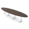 Skutchi Designs 14ft Oval Conference Table With Power | Harmony Series | 12 Person Meeting Room Table HAR-OVL-48X168-T-H3041-NA - alternate 1