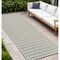 Homeroots 10' Cream and Beige Geometric Distressed Indoor Outdoor Runner Rug 558792 - alternate 1