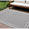 Homeroots 10' X 14' Gray And Ivory Indoor Outdoor Area Rug 545470 - alternate 9