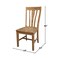 International Concepts Weston Dining Chairs, Hickory, 2PK CI140-84P - alternate 9