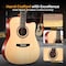 Pyle Full Size Acoustic Guitar Kit, Steel String, Dreadnought Cutaway, with Capo, Upgraded Gig Bag PGA480NT - alternate 4