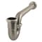 Kingston Brass 1-1/2 in. P-Trap with Box Flange, 13-1/16 in. Length, 18 Gauge, Brushed Nickel CC4128 - alternate 1