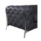 Homeroots 69in Gray And Silver Italian Leather Loveseat 477574 - alternate 7