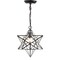 Jonathan Y Stella 12" Moravian Star Metal/Clear Glass LED Pendant, Oil Rubbed Bronze/Clear JYL9035C - alternate 16