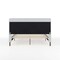 Martha Stewart Britta Queen Upholstered Platform Bed w/Rounded Headboard, Piped Detailing/Cushioned Siderails, Gry TW-3WDB01B-Q-GY-MS - alternate 9