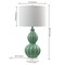Jonathan Y Faye 28" Glass LED Table Lamp, Seafoam Green JYL5015A - alternate 12
