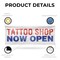 Signmission Tattoo Shop Now Open, 36 Inch x 96 Inch, Vinyl Banner B-96-30881 - alternate 4
