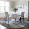 Homeroots 8' Blue Gray And Charcoal Round Abstract Washable Indoor Outdoor Area Rug 604374 - alternate 9