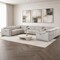 Homeroots Ash Gray Leather Modular U Shaped Ten Piece Corner Sectional With Console 643934 - alternate 6