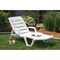 Adams Wht Resin Adjustable Chaise Lounge 258356 - alternate 1
