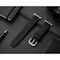 Elegani Rubber Band Compatible with Apple Watch 45mm, Black, Silver, Black, Yellow Gold, Rose Gold Buckle TPSIVRB-BLKBLK-45 - alternate 3