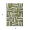 Homeroots 3' X 5' Green Gray And Ivory Geometric Washable Indoor Outdoor Area Rug 598262 - alternate 8