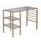 Homeroots 43" Clear and Gold Glass Writing Desk 402040 - alternate 8