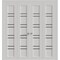 Sartodoors Sliding Closet Double Bi-fold Doors 72 x 84 inches, BASIC 4901 White with Black Glass, Tracks Trim BASIC4901DBF-WS-7284 - alternate 1