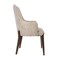 Manhattan Comfort Belmont Chenille and Faux Leather Wood Upholstered Armchair in Taupe DC1544-TP - alternate 7