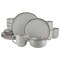 Elama Leo 16 Piece Stoneware Dinnerware Set In Light Gray ELM-LEO-LG - alternate 1