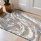 World Rug Gallery Marble Swirl Shag Area Rug 2 ft x 3 ft Blue WR131BLUE2X3 - alternate 1