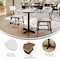 Flash Furniture 31.25" RND Tabletop, Seamless Surface Technology, White Faux Marble, 22x22 Black Table Height X-Base ST-RD31-WHMAR-T2222-GG - alternate 8