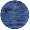 Homeroots 8' Blue And Charcoal Round Floral Washable Indoor Outdoor Area Rug 631013 - alternate 6