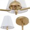 Jonathan Y Pauline 20.5" 3-Light Coastal Contemporary Adjustable Swooping Arm Candle-Style Metal LED Chandelier JYL9556A - alternate 11