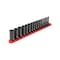 Tekton 1/4'' Drive Deep 6-Point Impact Socket Set with Rail, 16-Piece, 4-17 mm SID90103 - alternate 1
