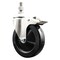Service Caster 5 Inch 316SS Soft Rubber Wheel Swivel 12mm Stem Caster Total Lock Brake SCC SCC-SS316TSTTL20S514-SRS-M1215 - alternate 1