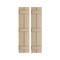 Ekena Millwork Rustic Two Board Joined Board-n-Batten Knotty Pine Faux Wood Shutters, 11W x 76H, PR SHUBJS11X76KPPR - alternate 1