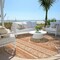 Homeroots 8' Copper And Ivory Round Southwestern Washable Indoor Outdoor Area Rug 593662 - alternate 8