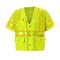 2W International Safety Vest w/Prismatic Trim L Class 3 U Back, , Snap 4 Pockets S8148C-3 L - alternate 1