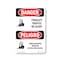 Signmission Safety Sign, OSHA Danger, 18" Height, Aluminum, Forklift Traffic Bilingual, A-1218-VPR-1265 OS-DS-A-1218-VPR-1265 - alternate 1