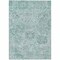 Homeroots 5' X 8' Teal Blue And Gray Damask Washable Indoor Outdoor Area Rug 603792 - alternate 9