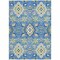 Homeroots 3' X 5' Blue Green And Orange Oriental Washable Indoor Outdoor Area Rug 597674 - alternate 9