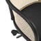 Homeroots Beige and Black Solid Wood Steel And Cane Rattan Adjustable Swivel Rolling Office Chair 558361 - alternate 9