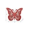 Homeroots 23" X 19" X 4" Red Rustic Butterfly Wooden Wall Decor 274491 - alternate 6