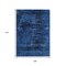 Homeroots 9' X 12' Blue And Charcoal Floral Washable Indoor Outdoor Area Rug 631015 - alternate 6