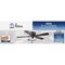 Home Impressions Adobe 52'' Oil Rubbed Bronze Ceiling Fan with Light Kit CF52ADO5ORB-B - alternate 2