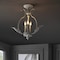 Jonathan Y Austen 12.2" Metal LED Semi-Flush Mount, Antique White JYL9522A - alternate 7