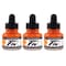 Daler-Rowney FW Acrylic Ink, Flame Orange, 29.5ml, 3PK D160029687 - alternate 1