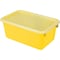 Storex Storage Bin, Yellow, 2 PK 62410U06C - alternate 1