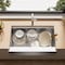 Tecasa 33 in. Undermount Single Bowl 16-Gauge Stainless Steel Workstation Kitchen Sink and Bottom Grid Included DUFL-PWW230 - alternate 7